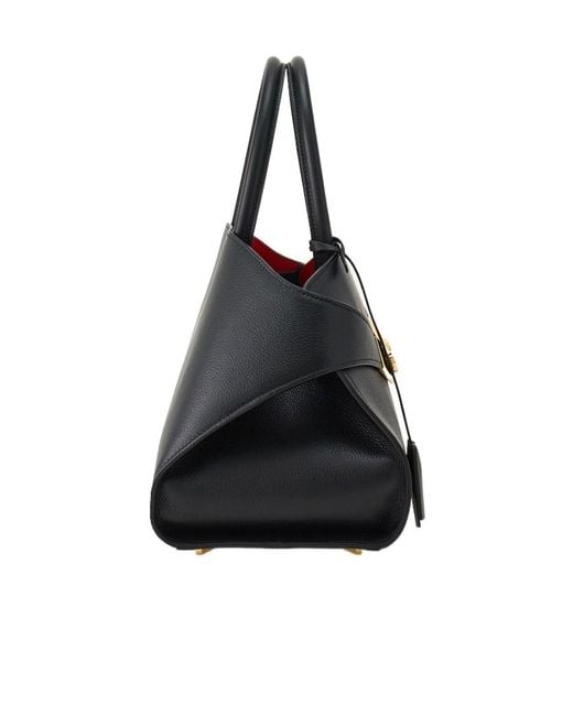 Ferragamo Black Ferragamo Hug Logo Printed Tote Bag