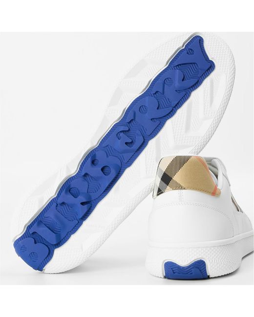 Burberry White Logo Sneakers for men