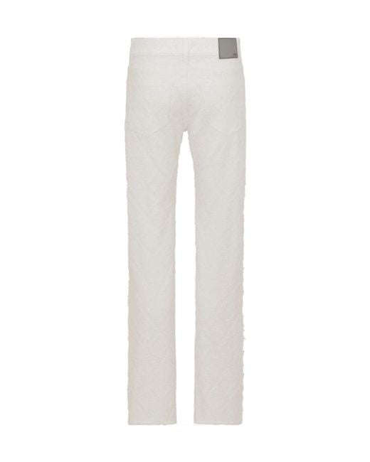 Dior White Cd Diamond Regular Jeans for men