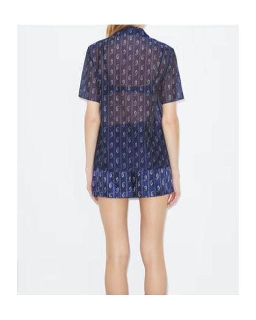 Tory Burch Blue Camp Shorts