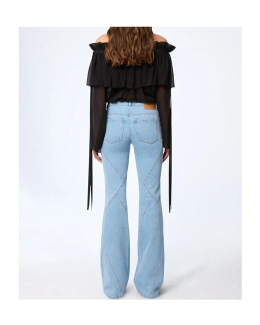 Nina Ricci Blue Flared Jeans