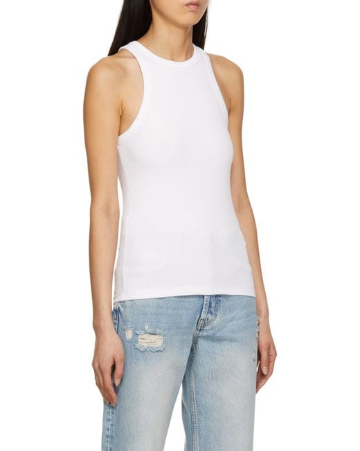 Anine Bing White Eva Tank