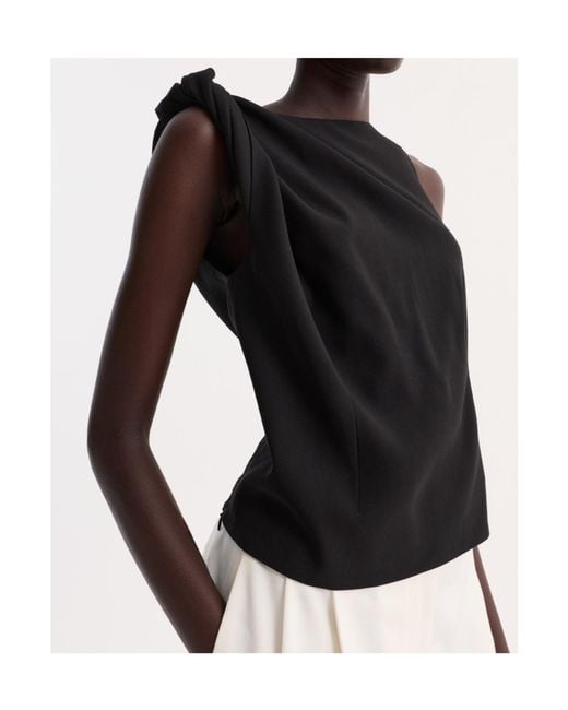 Rohe Black Asymmetrical T-Shirt