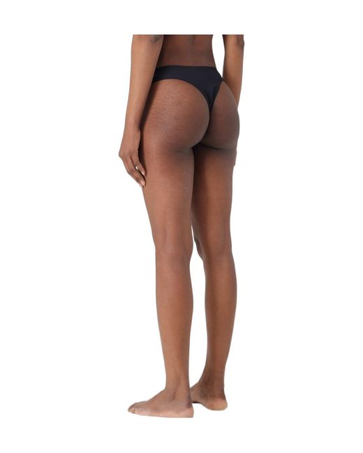 Ermanno Scervino Blue Floral-Lace Bikini Bottoms