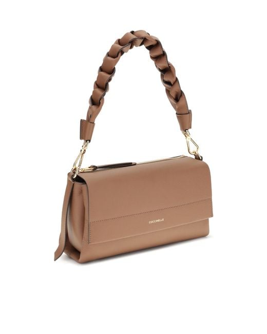 Coccinelle Brown Boheme Grana Double Small Shoulder Bag