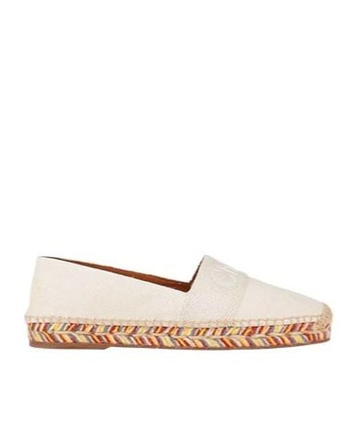 Chloé Natural Print Platform Espadrilles
