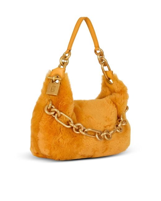 Balmain Orange Medium Sync Bag