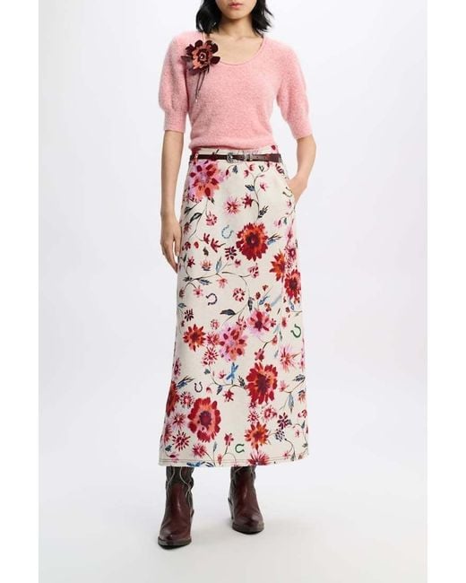 Dorothee Schumacher Pink Brushed Fisherman's-Knit Top