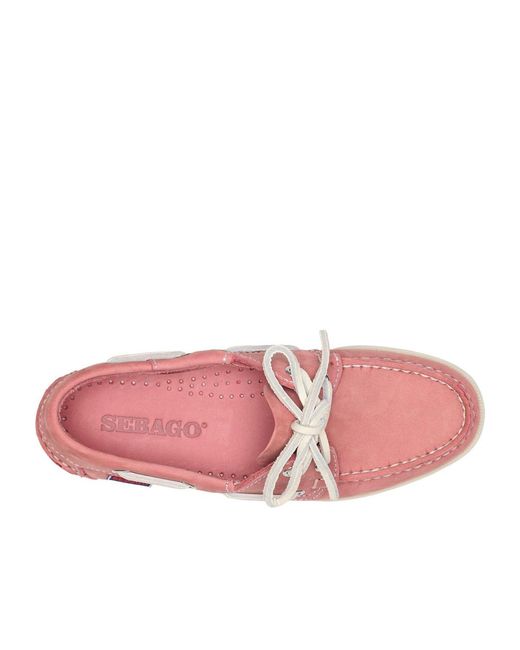 Sebago Pink Round Toe Loafers