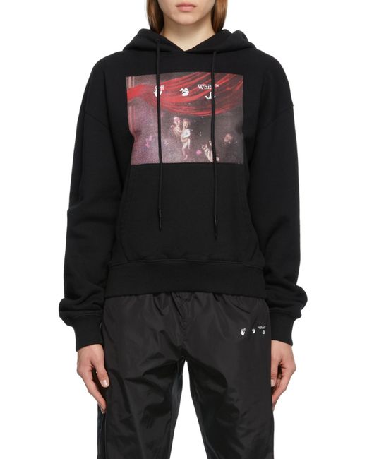 Off-White c/o Virgil Abloh White Diag Spray Caravaggio Hoodie for men