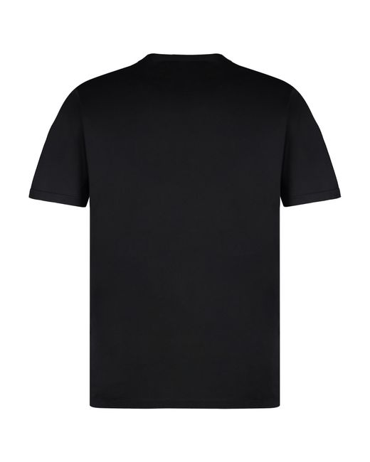 C P Company Black Logo Patch Crewneck T-Shirt for men