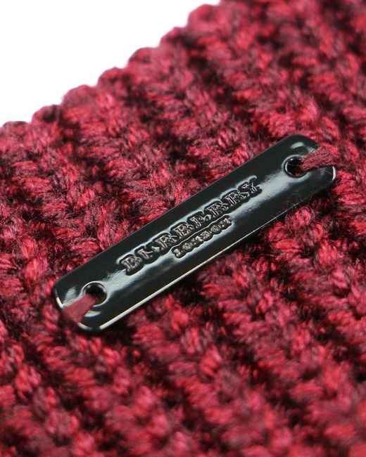 Burberry Red Logo Knitted Pullover