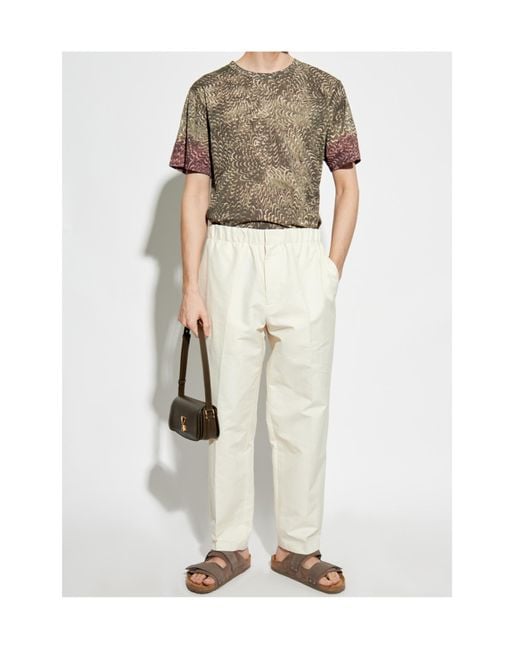 Dries Van Noten Multicolor Allover Printed Crewneck T-Shirt for men