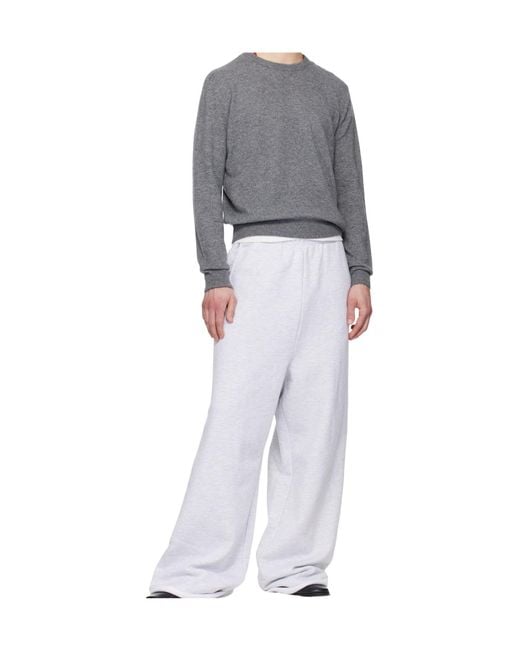 Entire studios Gray Crew Neck Sweater for men