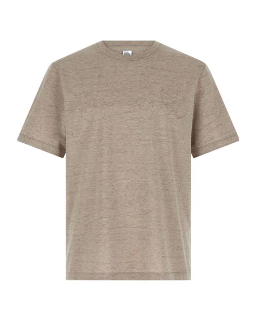 Berluti Gray Crew Neck Short-Sleeved T-Shirt for men