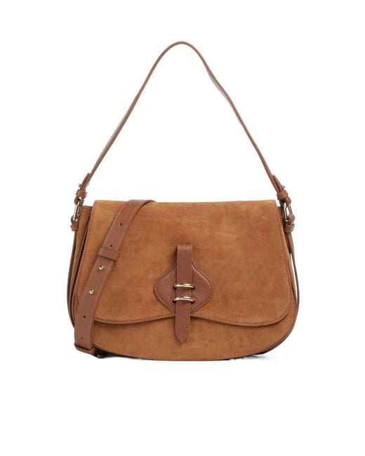 Coccinelle Women's Brown Mavery Medium Flap Bag