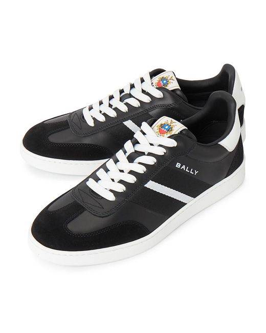 Bally Black Lace-Up Sneakers for men