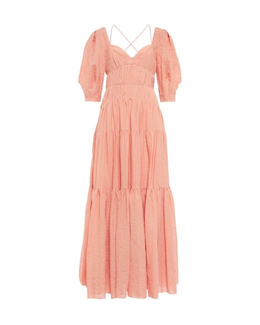 Jonathan Simkhai Pink Sweetheart Neckline Dress