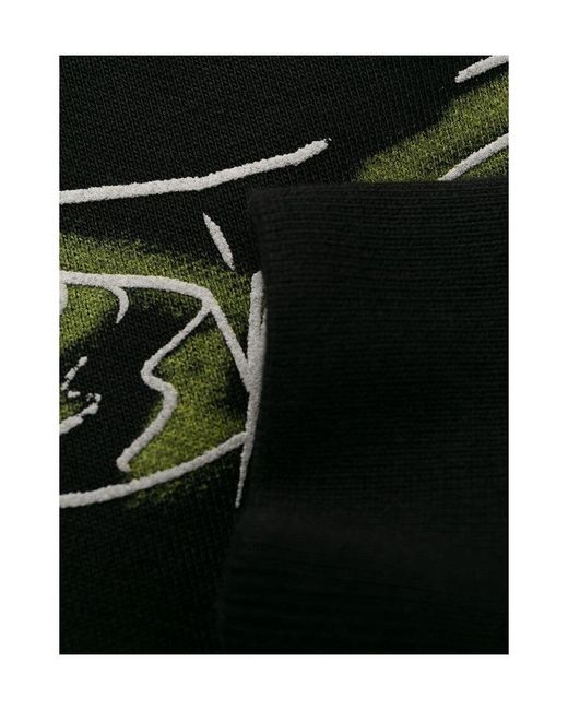 Off-White c/o Virgil Abloh Black Logo Character Printed Hooded Hoodie