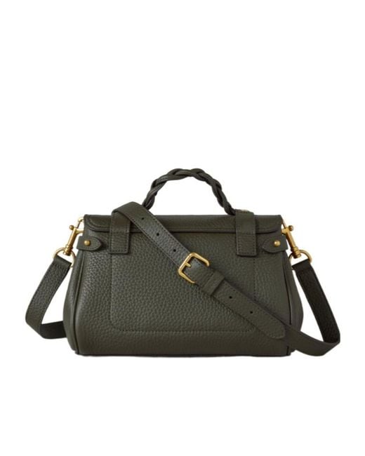 Mulberry Black Alexa Buckled Mini Crossbody Bag