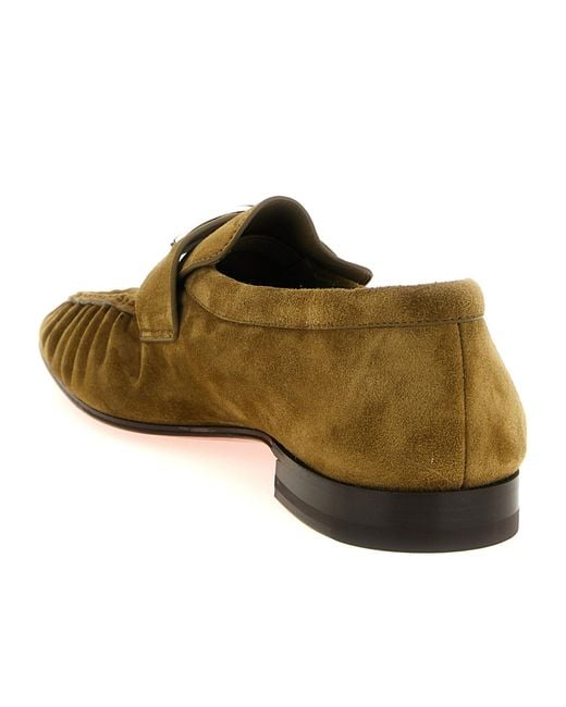 Christian Louboutin Brown Mocallista Loafers for men