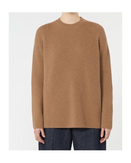 Max Mara Brown Molveno Crewneck Jumper