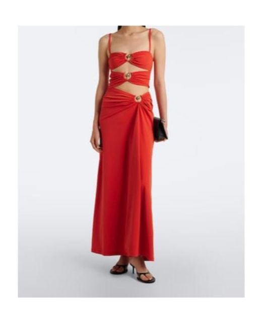 Christopher Esber Orbit Gathered Cutout Maxi Dress