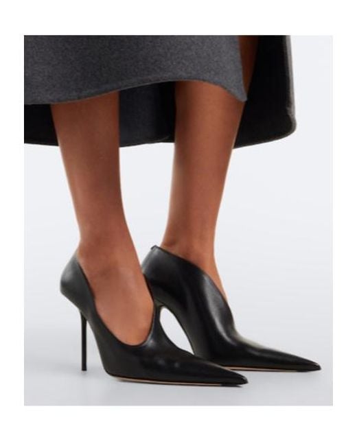 Victoria Beckham Black Sloane Leather Pumps