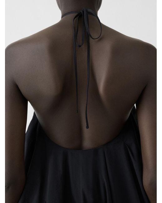 Jacquemus Black The Triangle Halterneck Mini Dress
