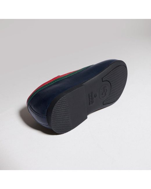 Gucci Blue Toddler Ballerina Flat