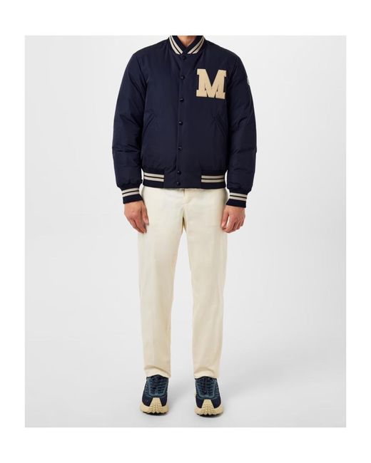 Moncler Blue Latelin Logo Down Jacket for men