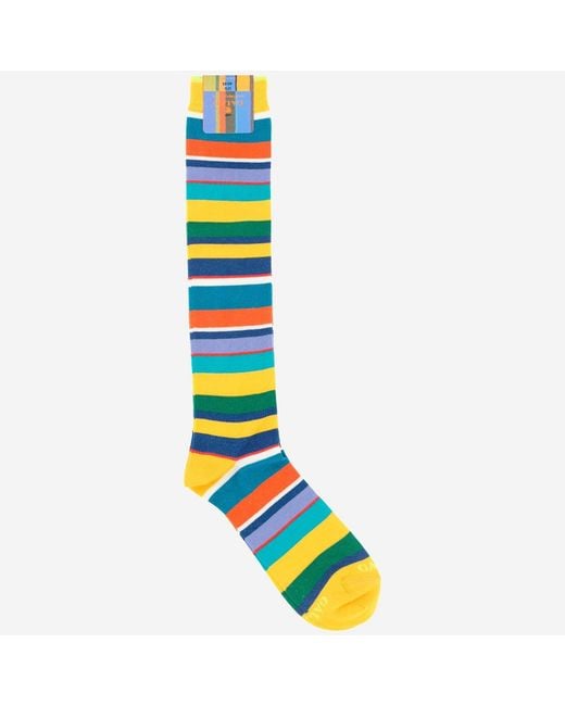 Gallo Blue Printed Socks for men