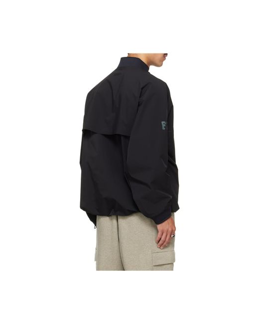 Fear Of God Black Half Zip Track Performance Jacket for men