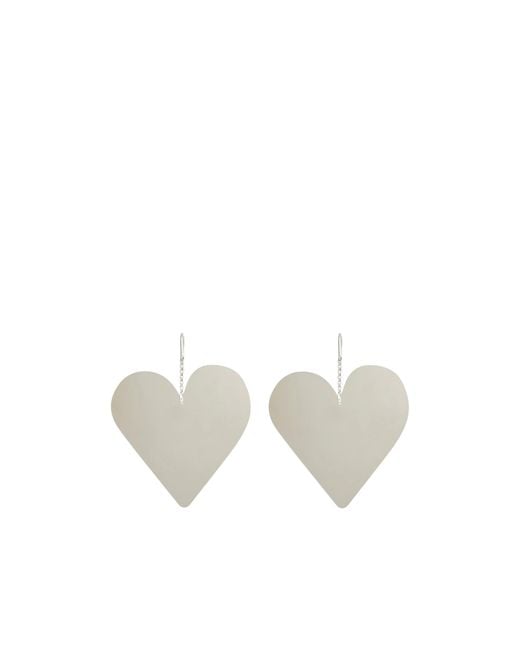 Isabel Marant White Metal Earrings
