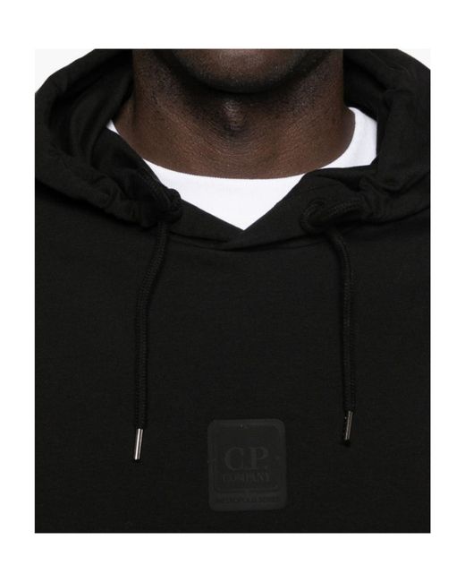 C P Company Black Long-Sleeve Sweatshirt for men