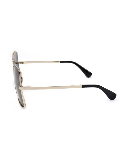 Max Mara Metallic Square Sunglasses