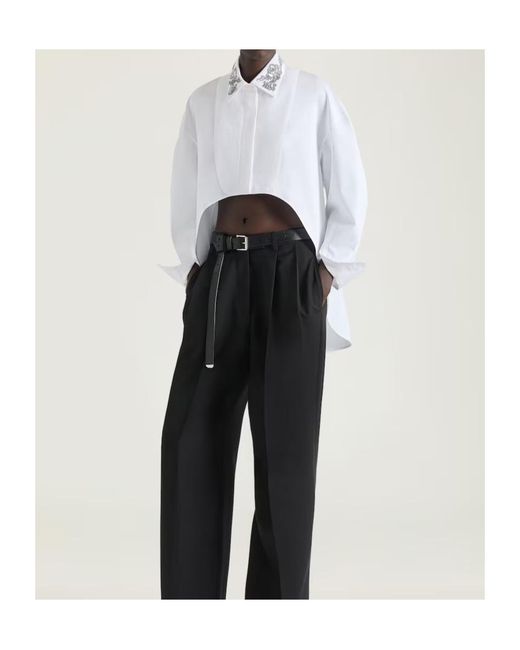 Givenchy White Asymmetric Shirt