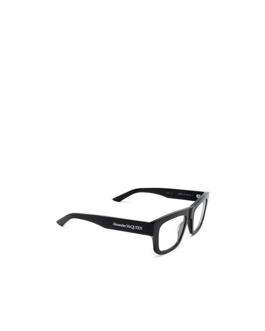 McQueen White Eyewear Square Frame Glasses for men