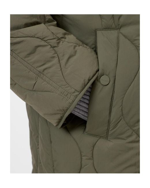 Closed Green Quilted Hooded Jacket