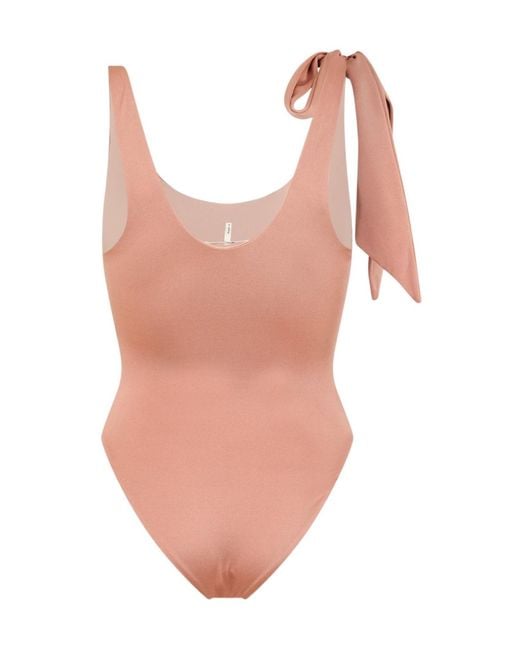 Chloé Pink Logo Swimsuit Ld54