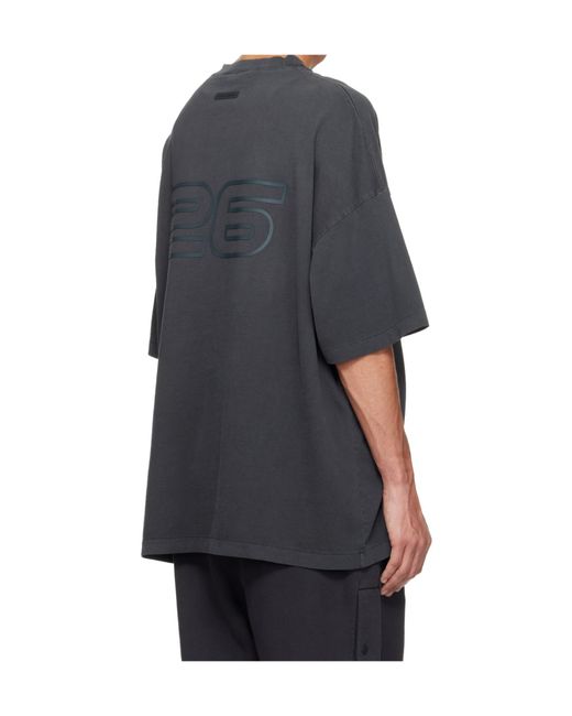 Fear Of God Black 90S Logo-Printed Crewneck T-Shirt for men