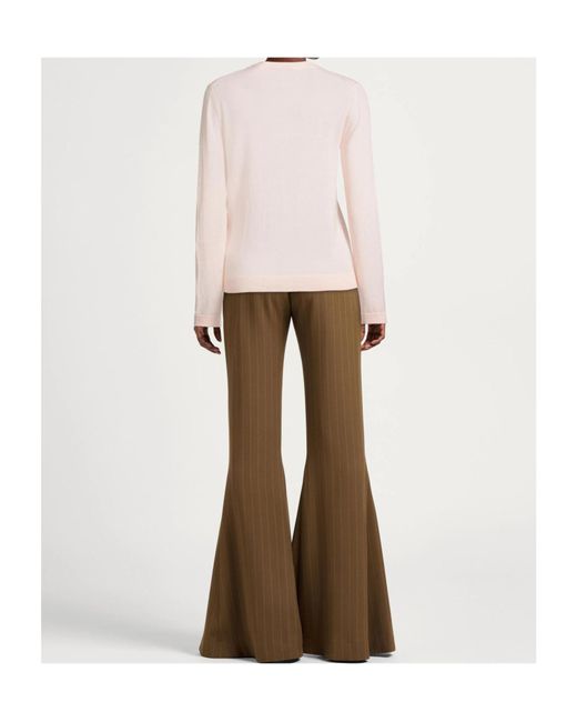 MAX&Co. Pink Long Sleeve Crew Neck Sweater