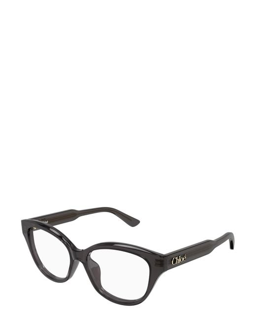 Chloé White Chloé Eyewear Cat-Eye Frame Glasses