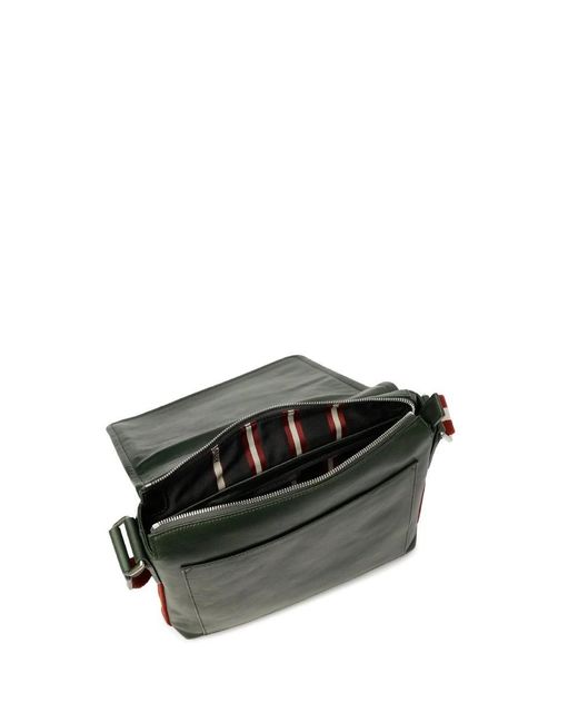 Bally Green Logo Shoulder Bag