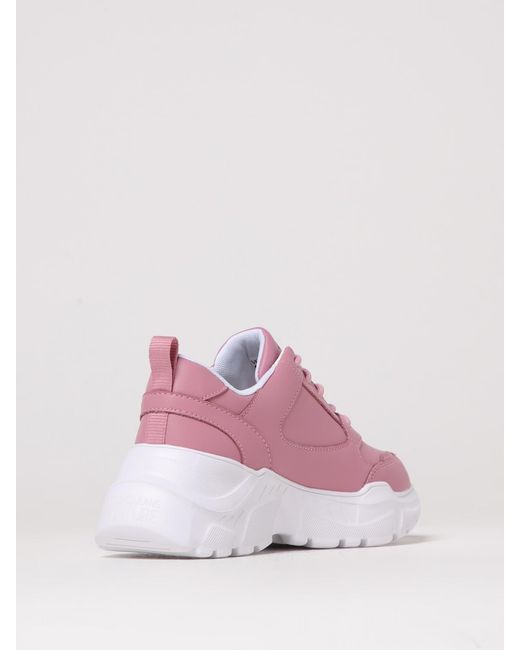 Versace Jeans Pink Lace-Up Sneakers