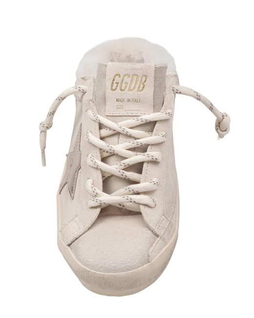 Golden Goose Deluxe Brand White Super Star Lace-Up Sabots
