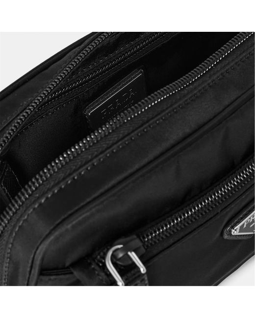 Prada Black Logo Belt Bag for men