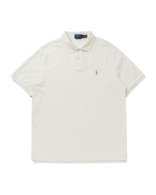 Ralph Lauren White Polo Pony-Embroidered Polo Shirt for men