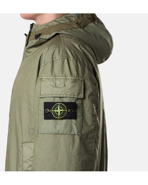 Stone Island Green Zipped Jacket for men