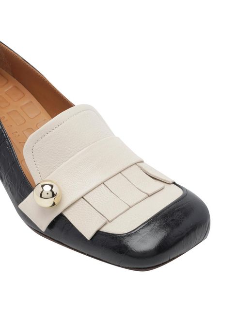 Chie Mihara Brown Square-Toe High Heels